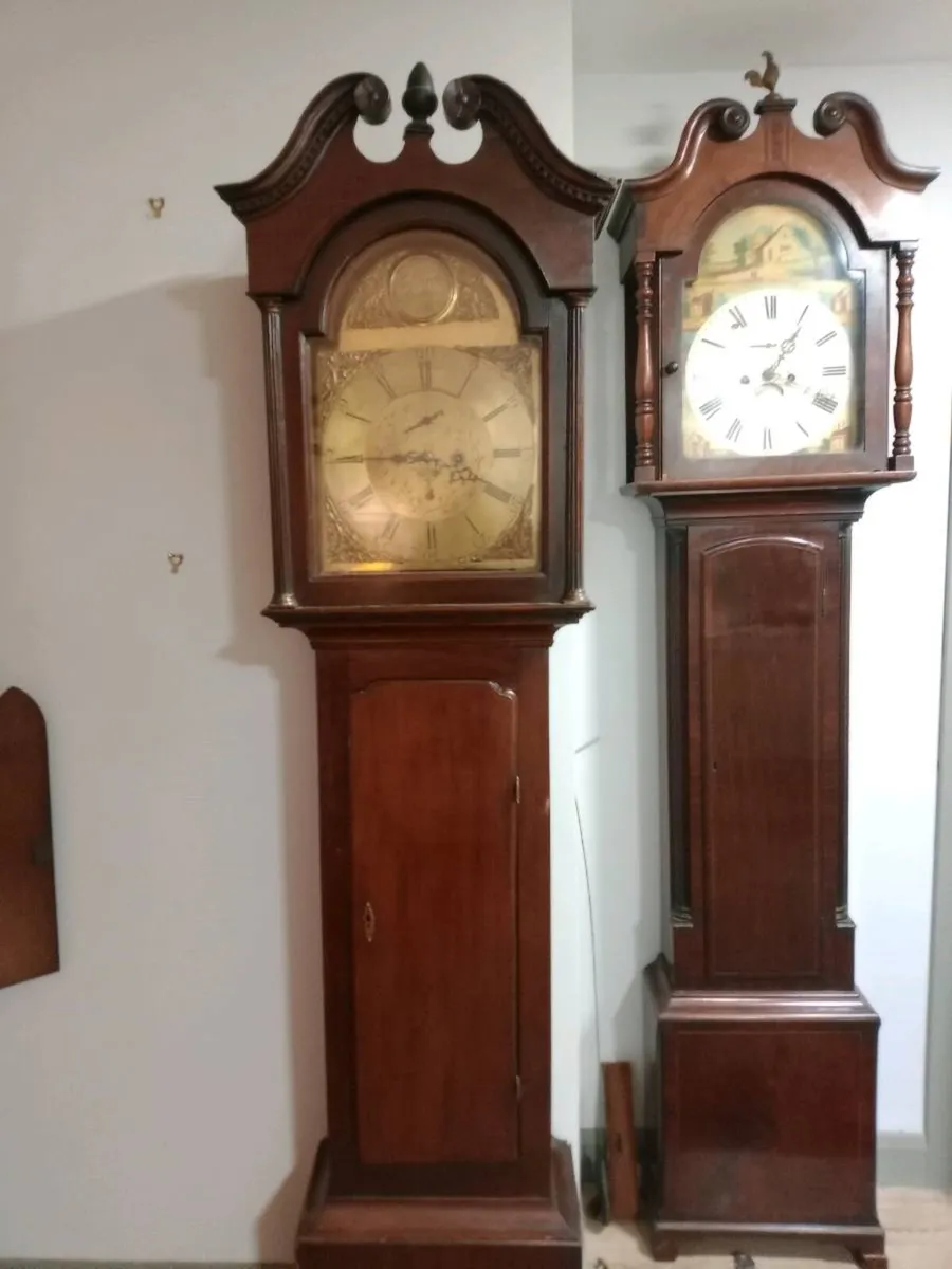 Quality 17th/18th century 8 day Grandfather clocks - Image 4