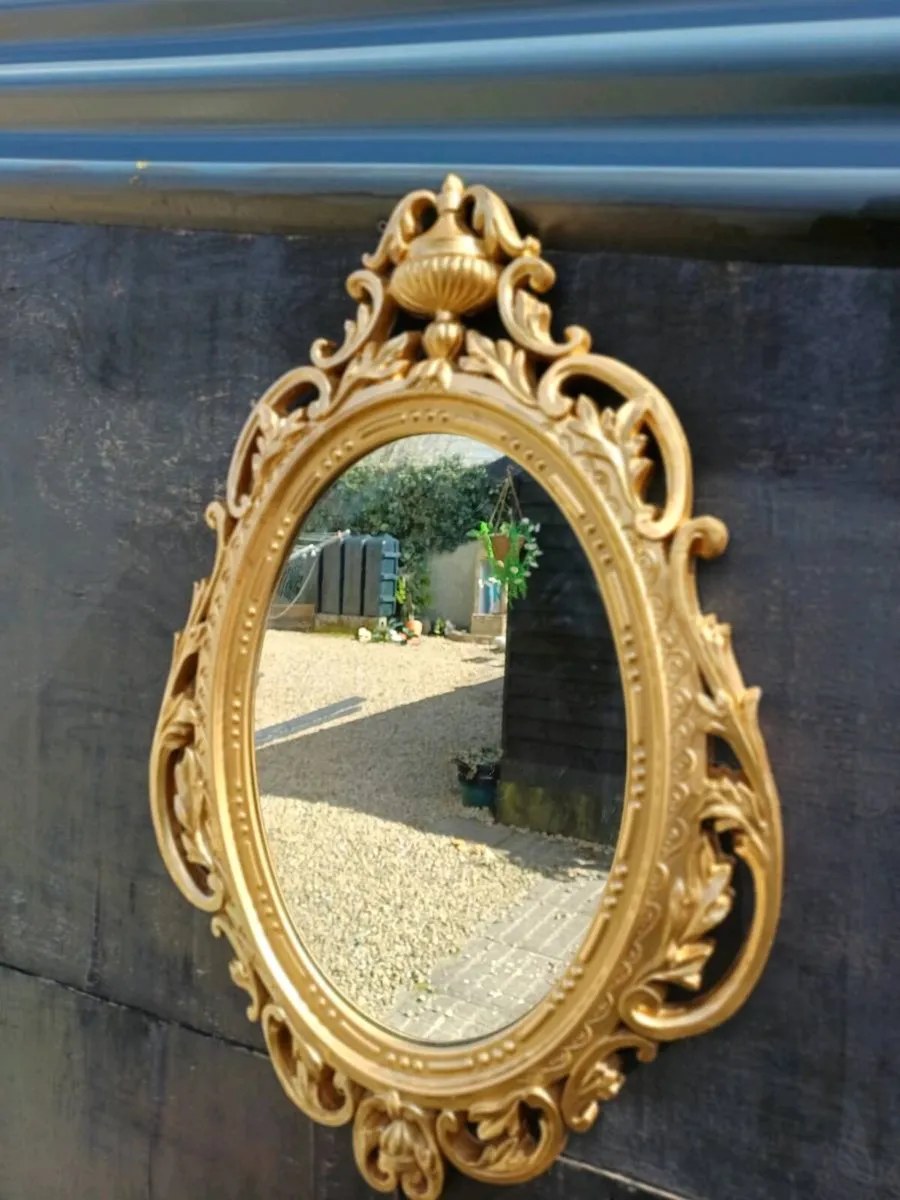 Vintage Gold Framed Mirror - Image 2