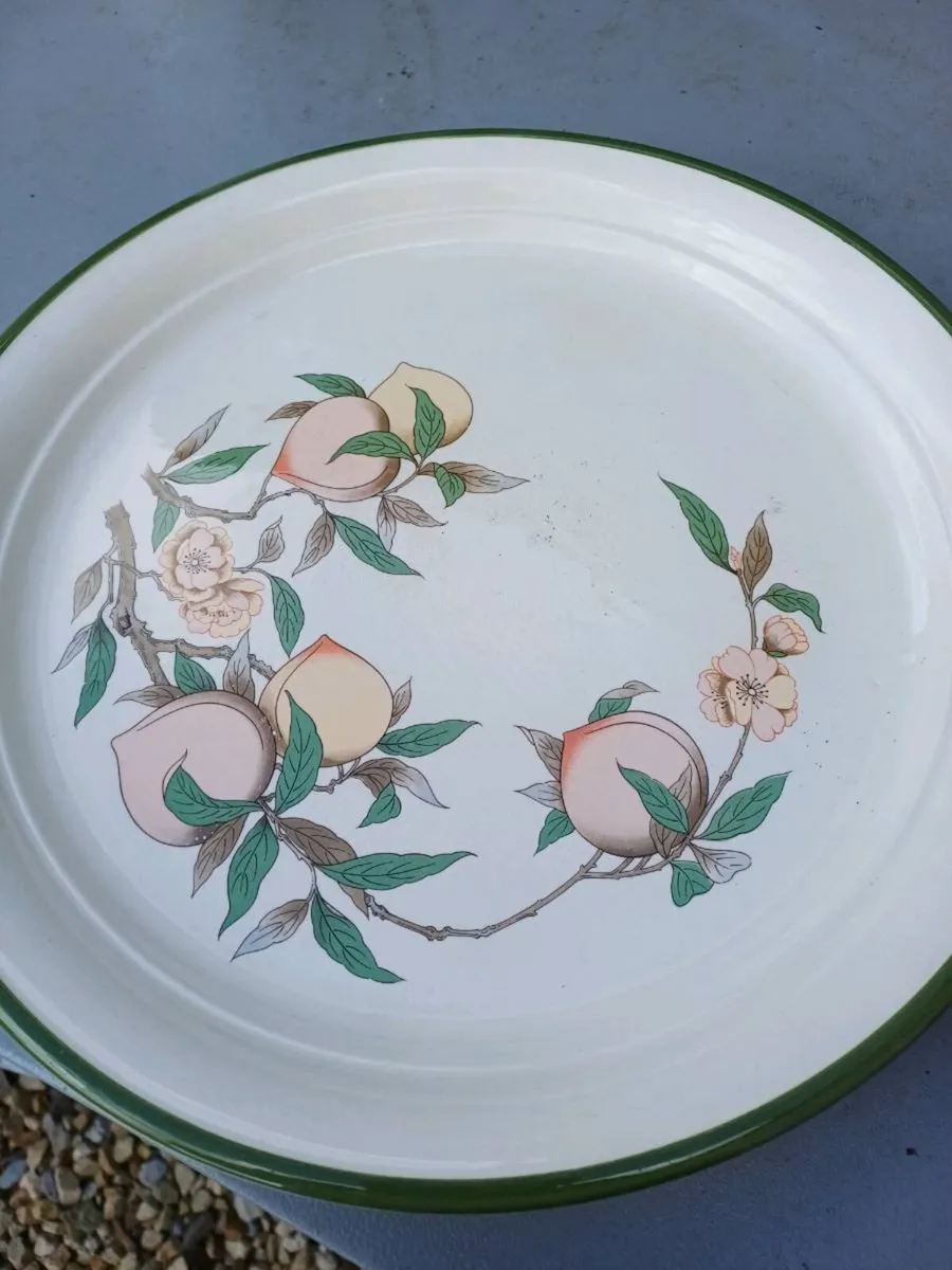 Large Vintage Arklow Honeystone Plates - Image 2