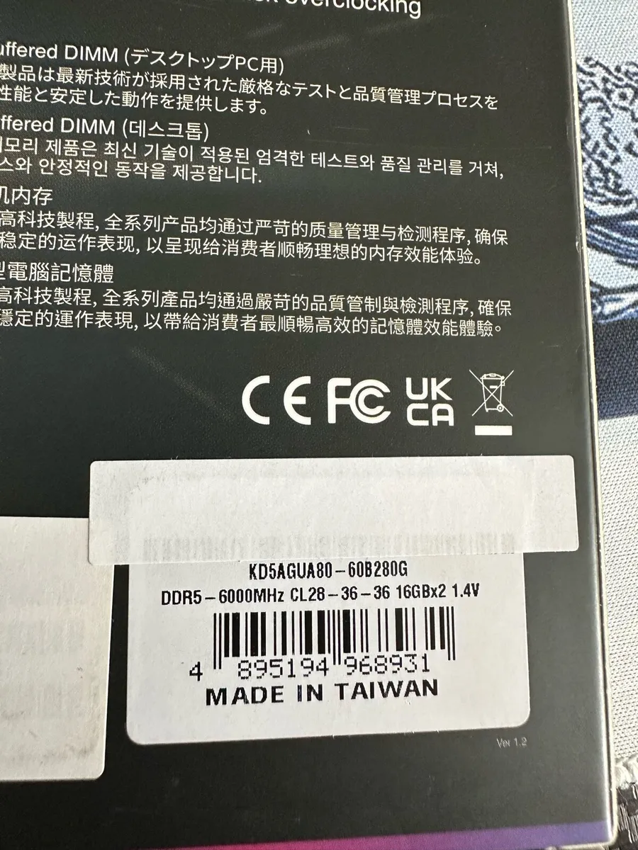 Ddr5 ram 32gb 6000mhz cl28 Klevv Cras V Rgb - Image 3