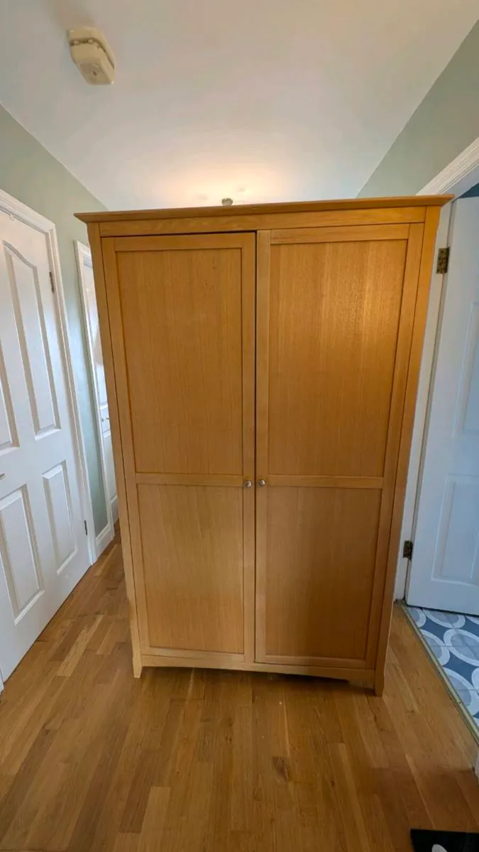 Oak Double Wardrobe - Image 1