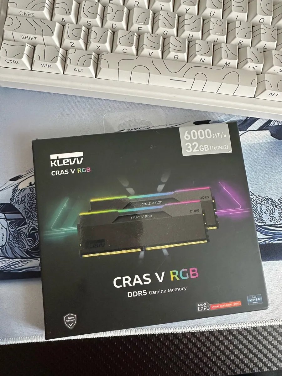 Ddr5 ram 32gb 6000mhz cl28 Klevv Cras V Rgb - Image 1