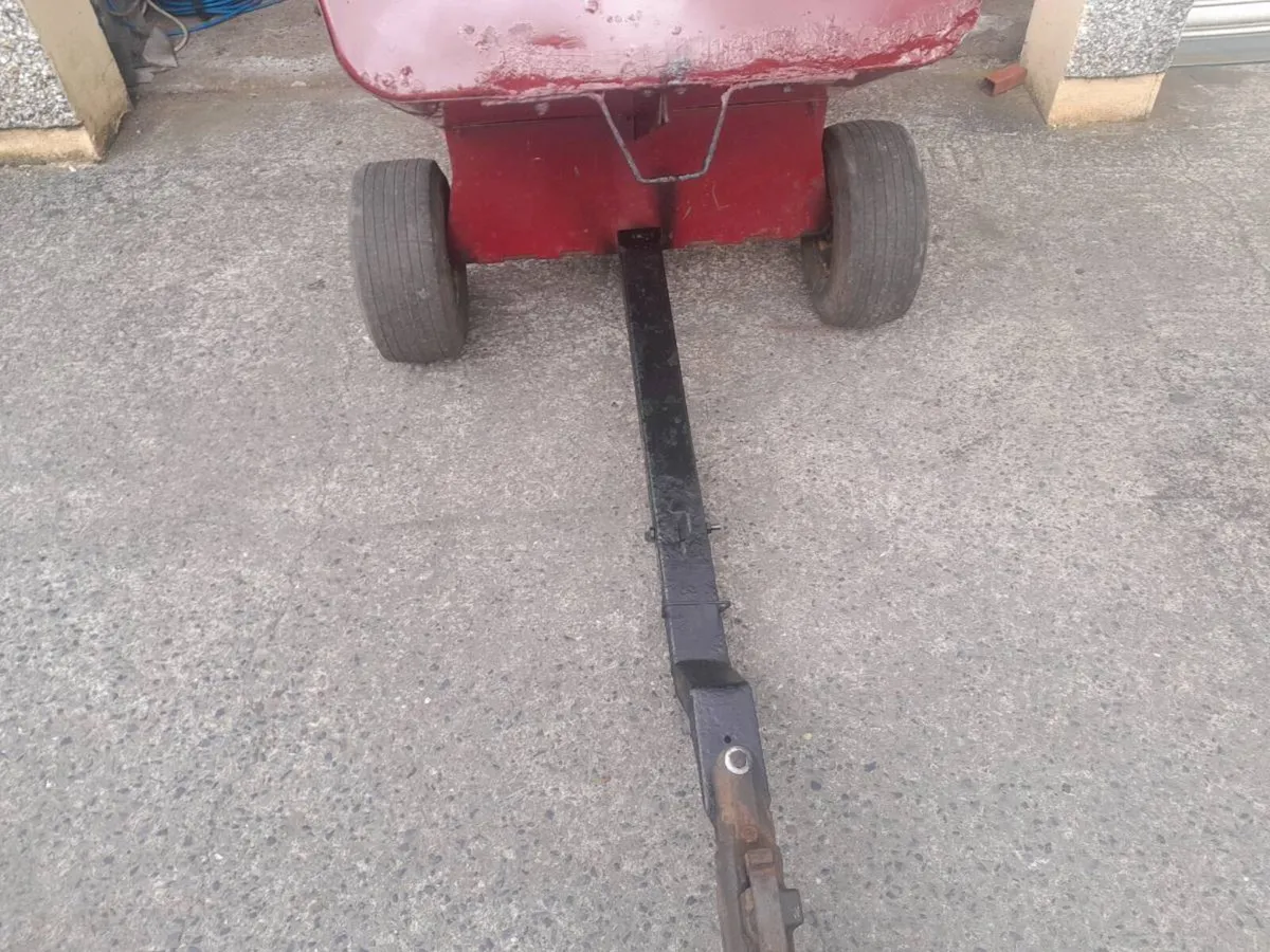 Quad or ride in lawnmower  steel trailer - Image 2