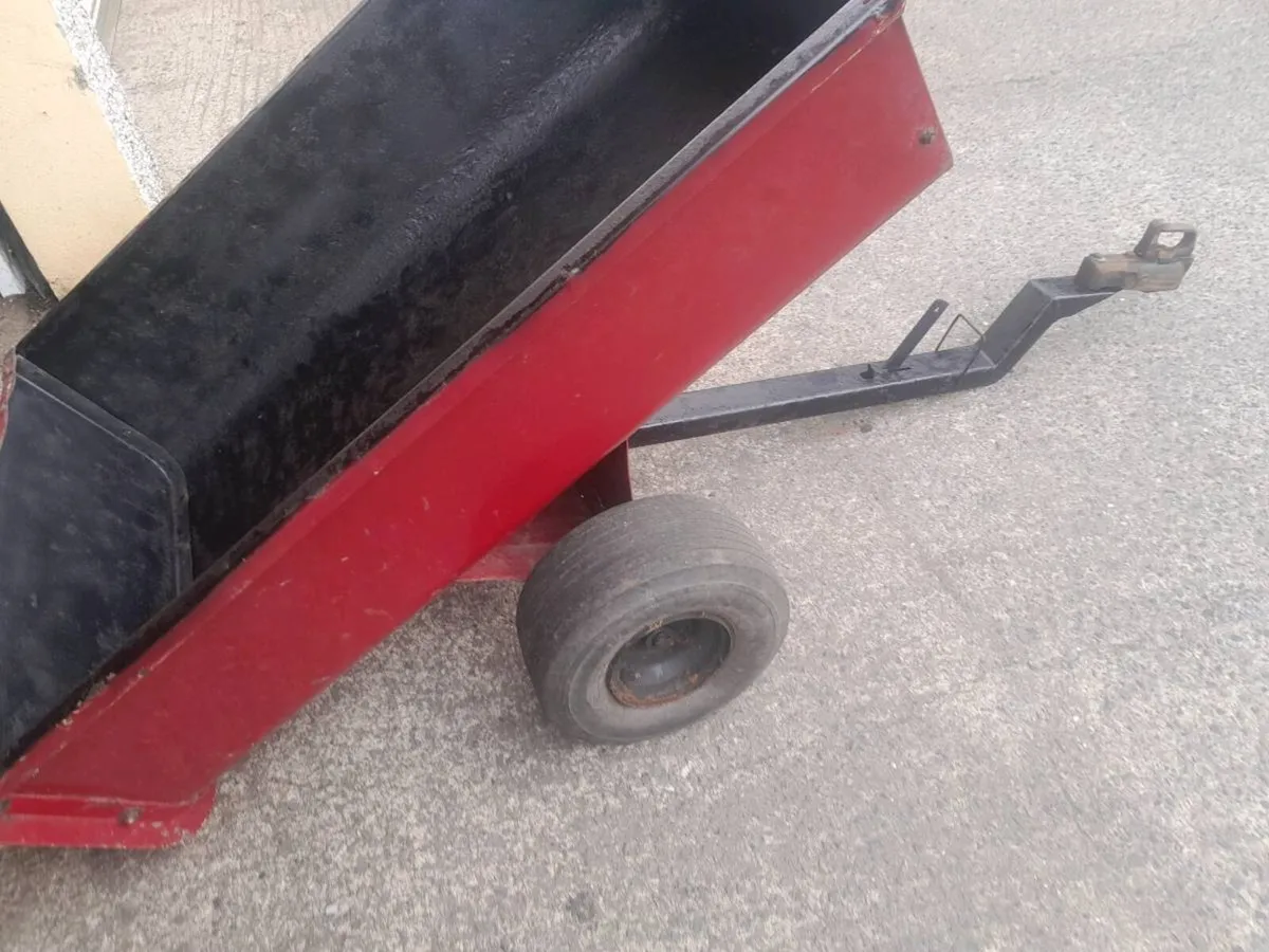 Quad or ride in lawnmower  steel trailer - Image 3