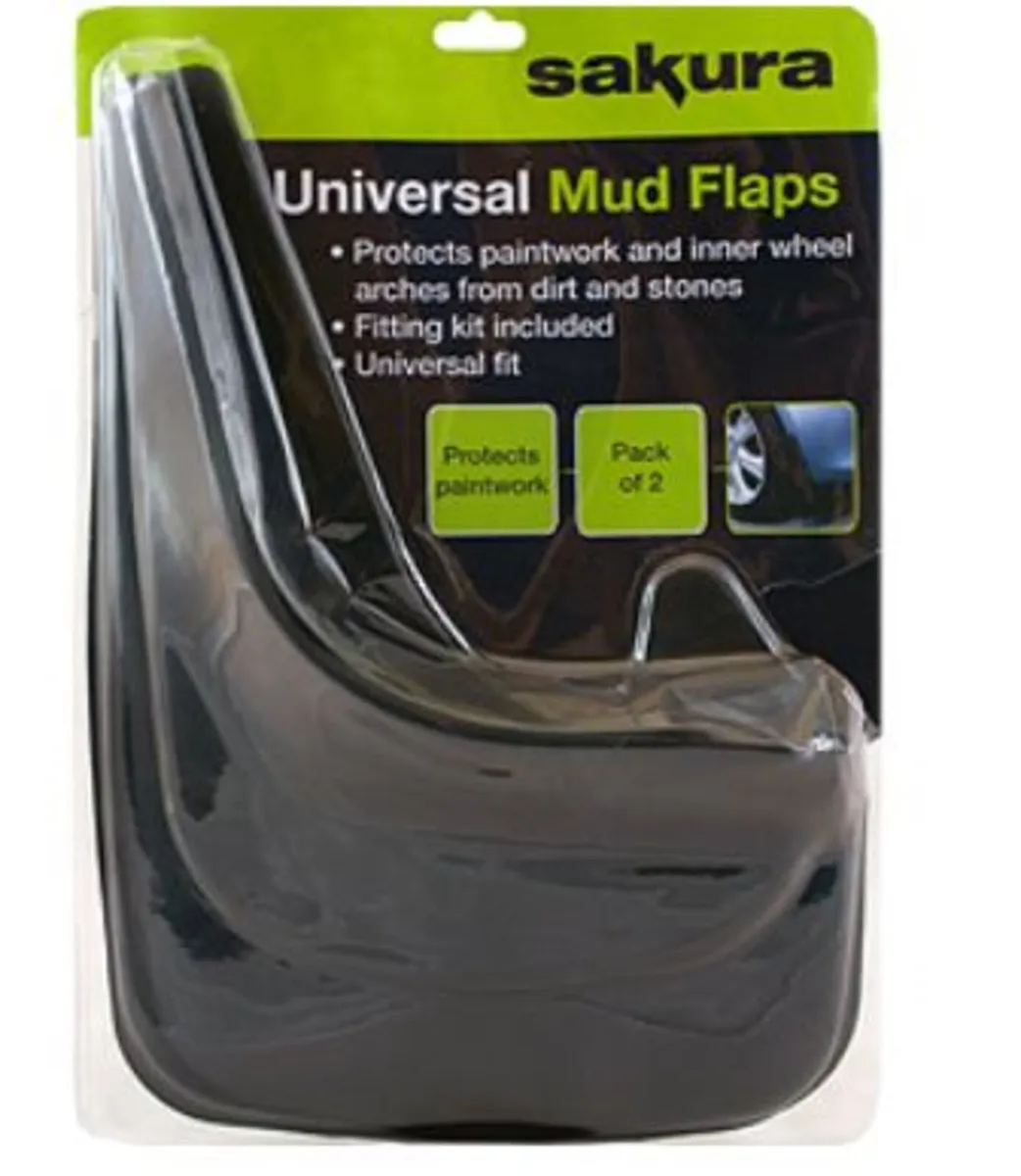 SAKURA MOULDED MUDFLAPS – CAR & VAN - Image 1