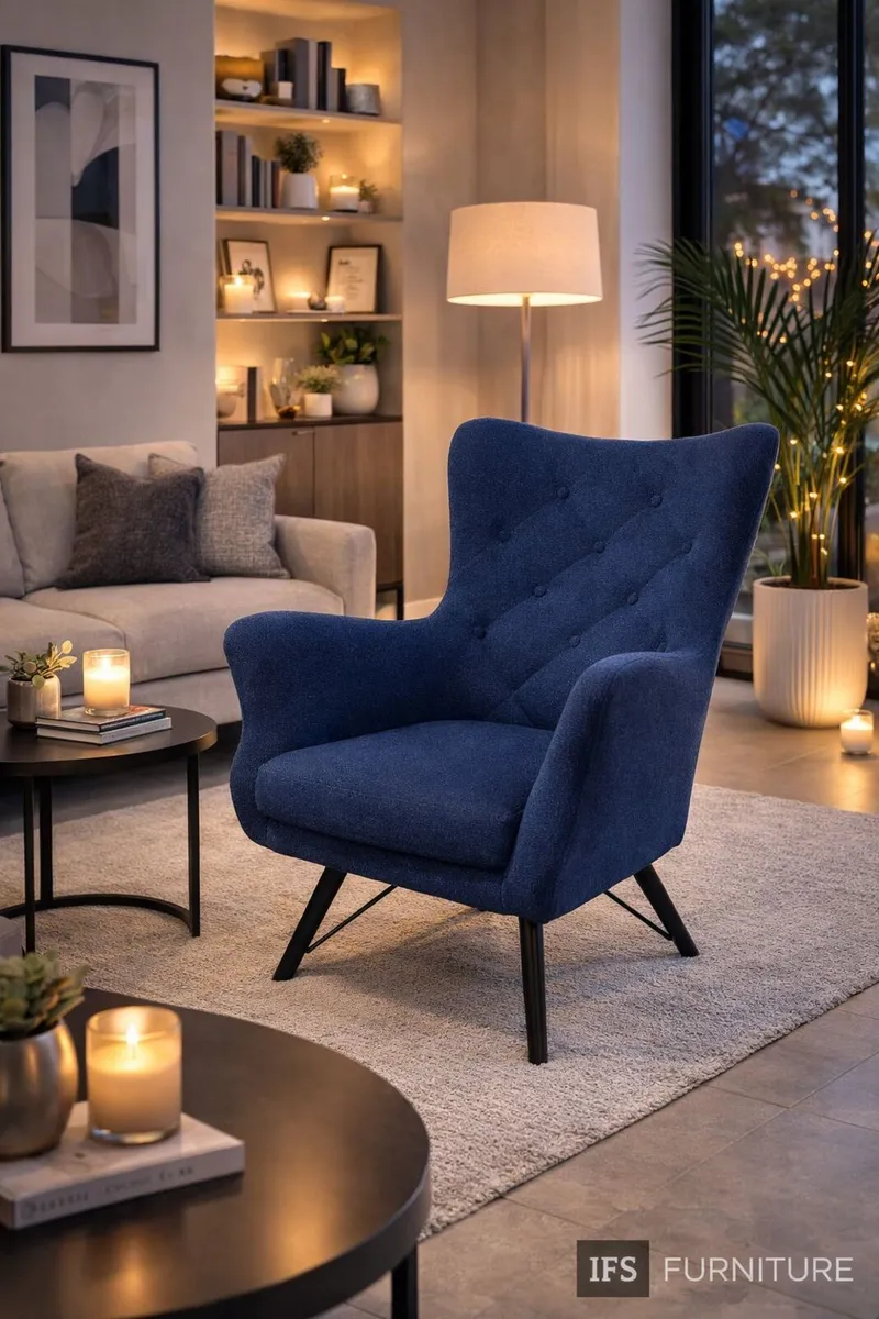 🪑 Modern Accent Chair – Contemporary Armchair – - Image 2