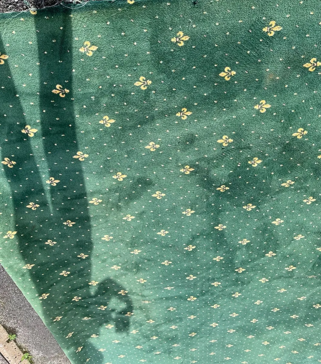 Green Carpet with Underlay-Must Go BFore Wkend - Image 2