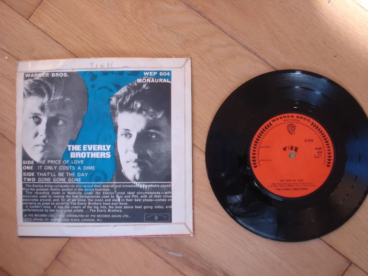 THE EVERLY BROTHERS. PRICE OF LOVE VINYL EP. - Image 2