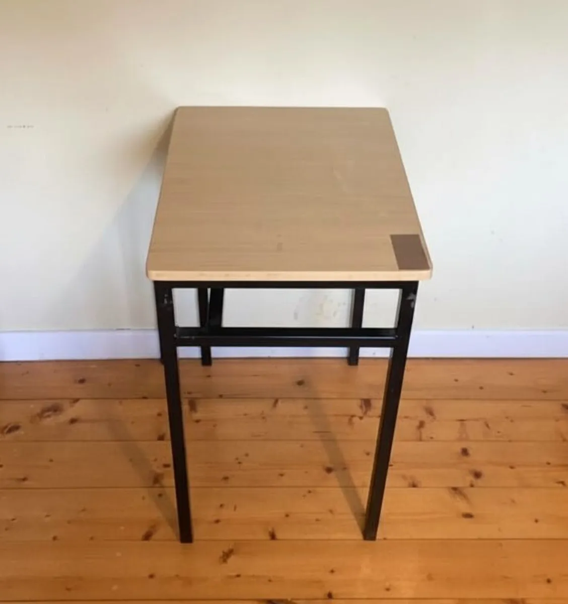 Set of 3 Modern Wood & Metal Tables - Image 2