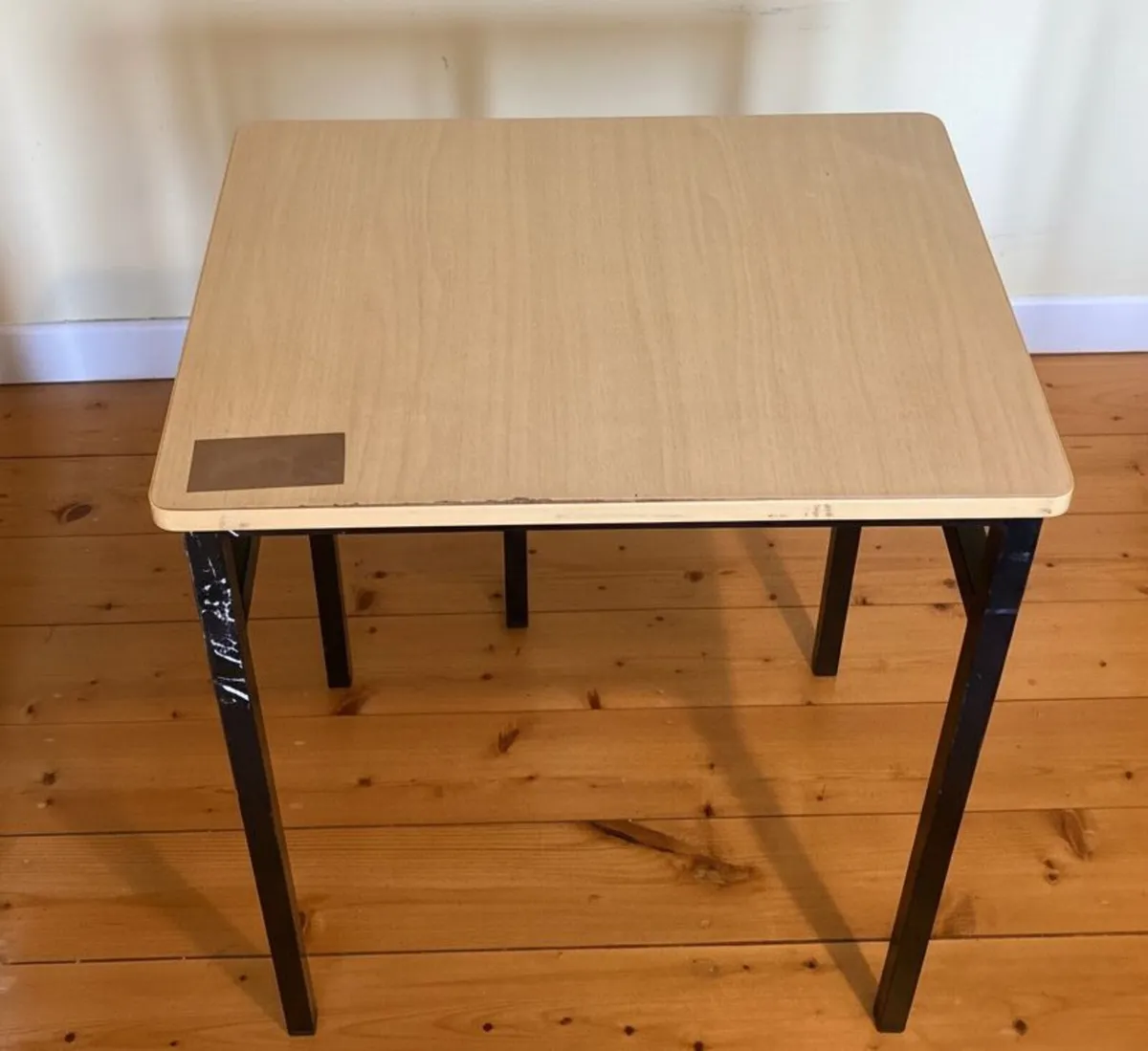 Set of 3 Modern Wood & Metal Tables - Image 3