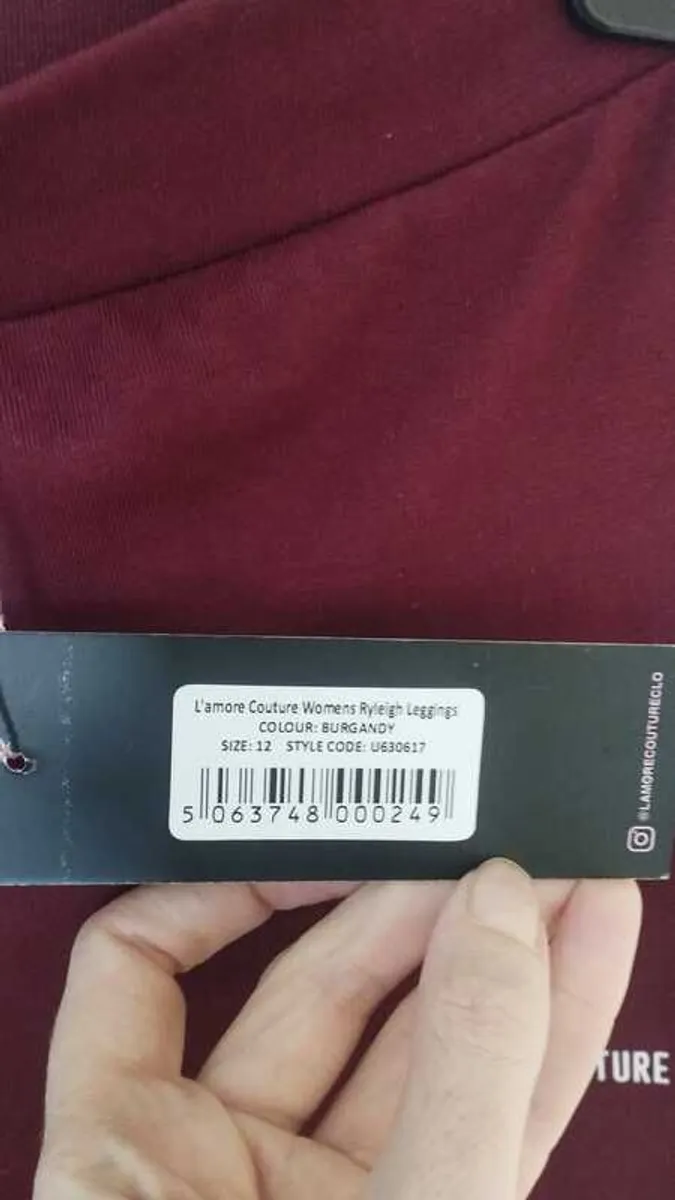 Brand new burgundy leggings size 12 - Image 4