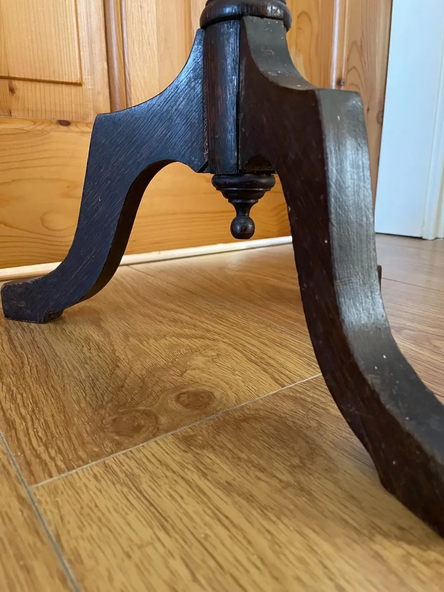 vintage c20th side table, plant stand, wine table - Image 2