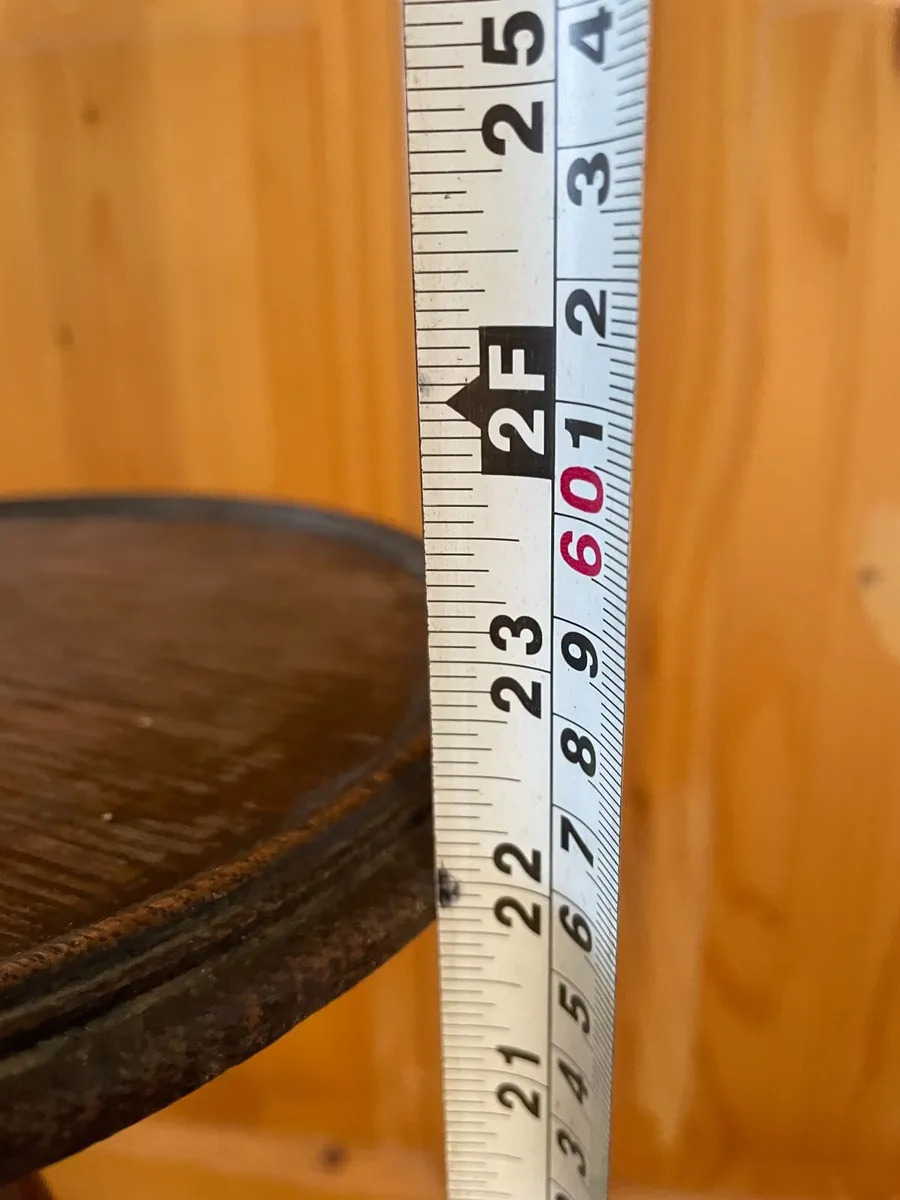 vintage c20th side table, plant stand, wine table - Image 4