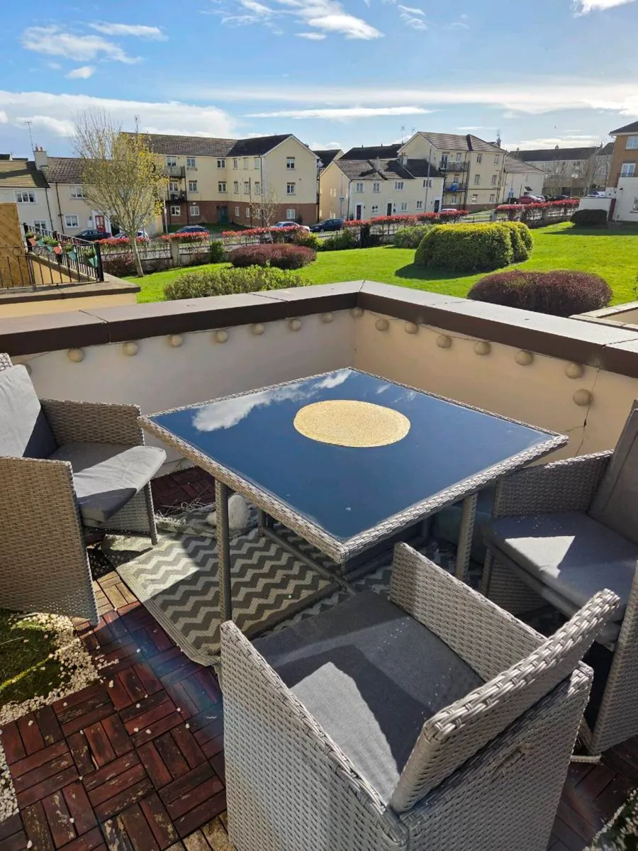 Garden Rattan Dining Set – 4 Seater - Image 1