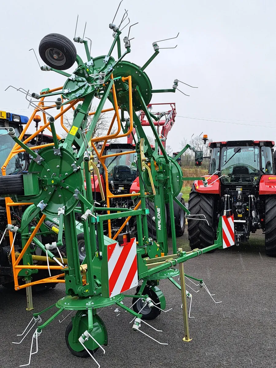 NEW MALONE 6 ROTOR TEDDER - Image 2