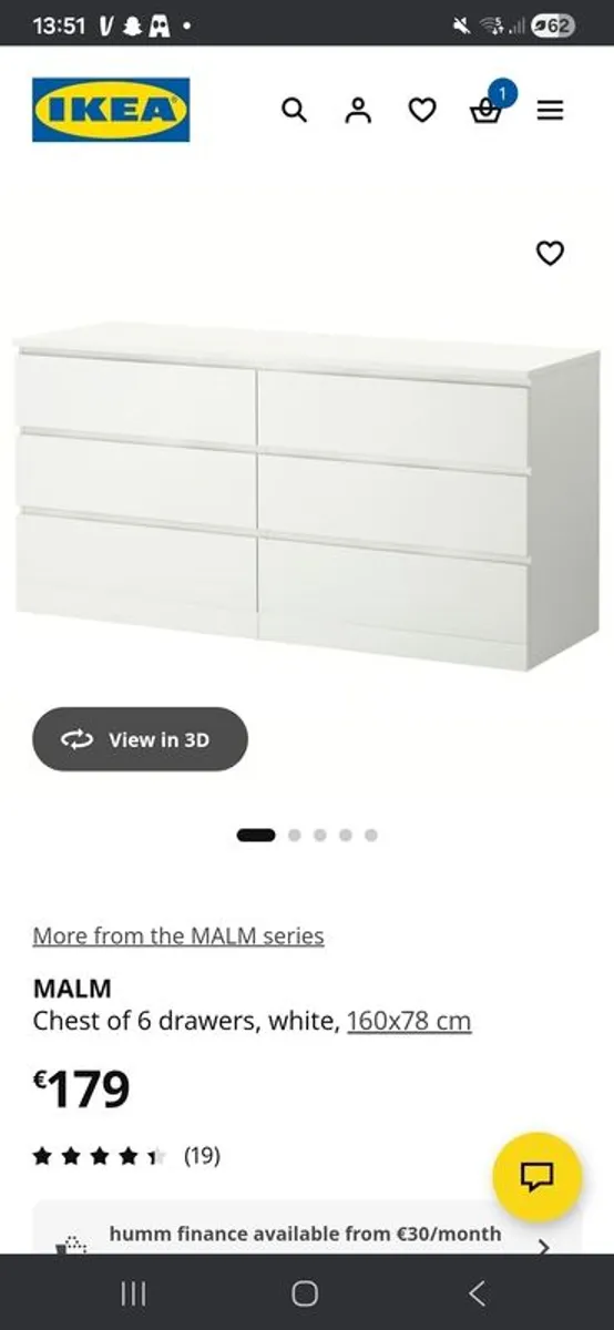 6 drawer chest of drawers - Image 4