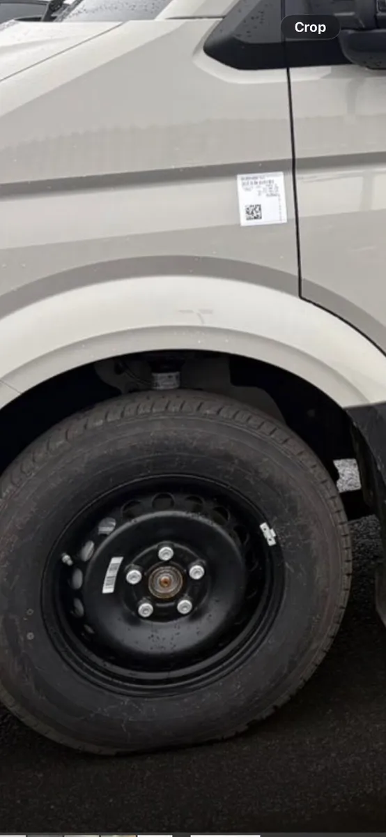 Black Steel wheels for crafter van - Image 1