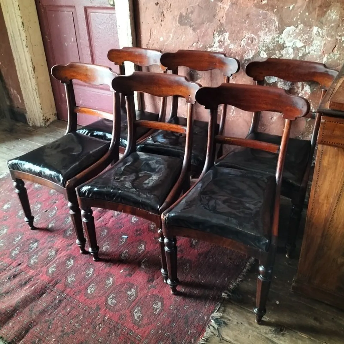 Set of 6 Victorian mahogany Dining Chairs - Image 1
