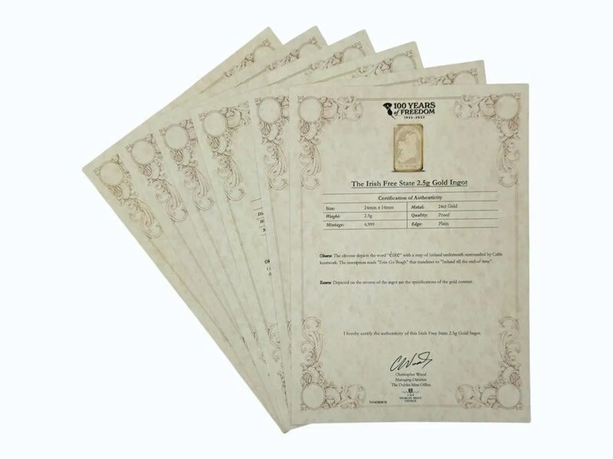 100 Years of Freedom: Rare Limited Edition Gold Coin & Ingot Set - Image 4