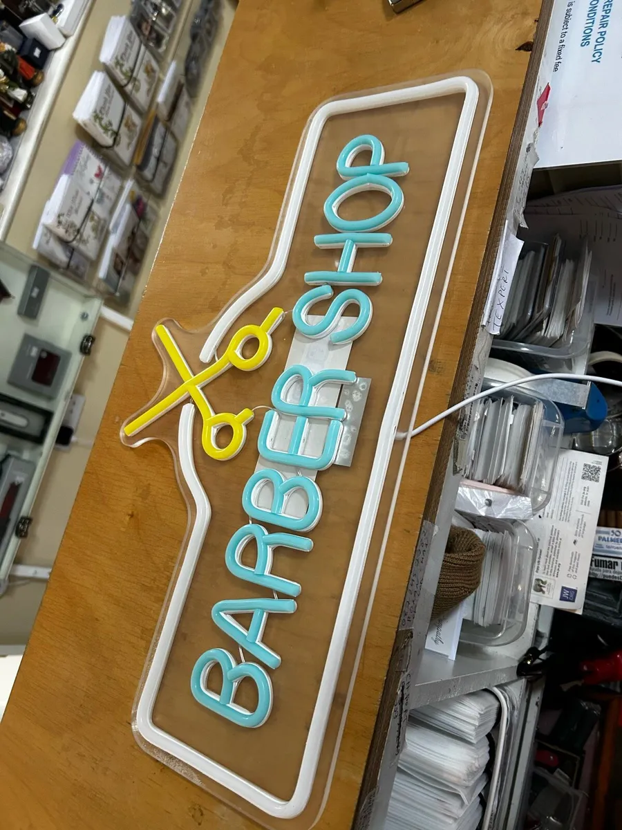 LARGE BARBER SHOP Neon LED Business - Image 3