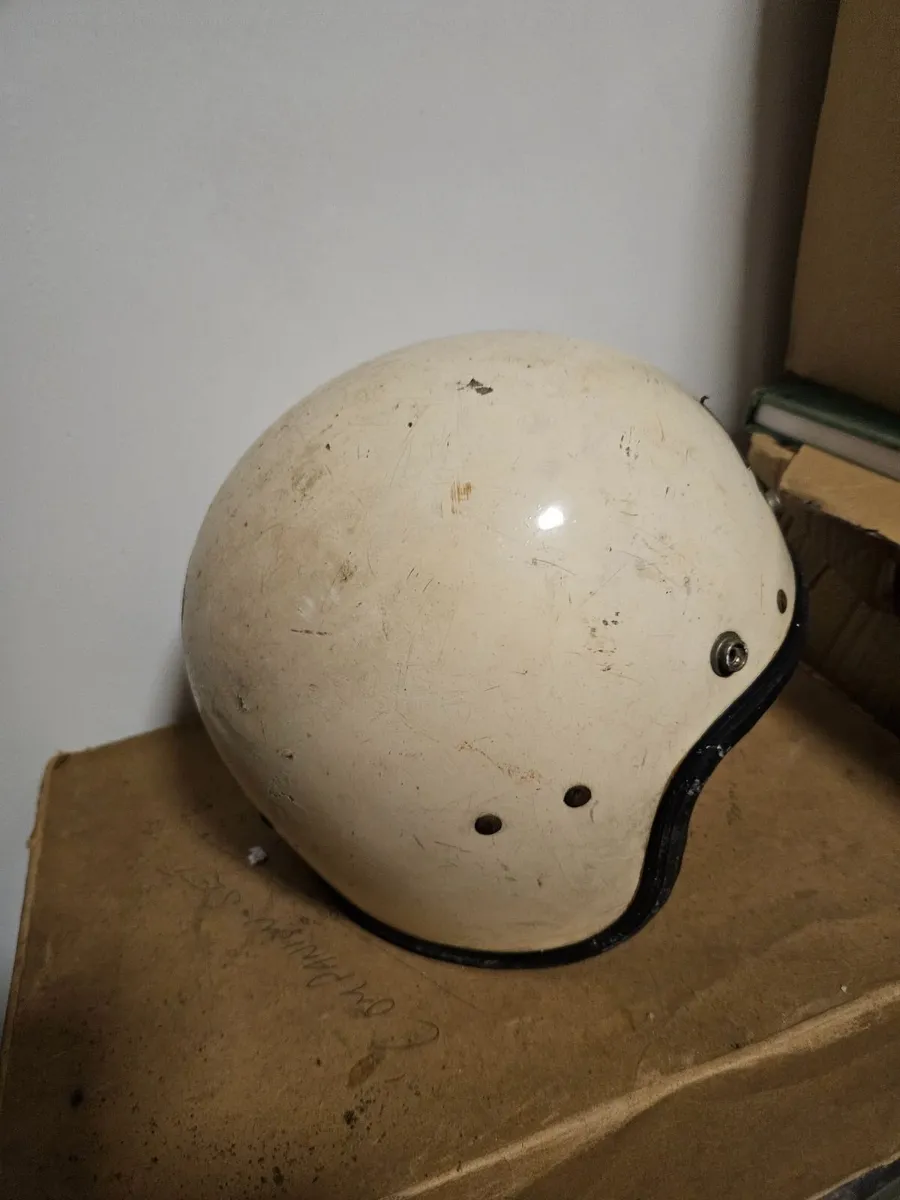 Vintage Motor Racing Motorbike Helmet - Image 3