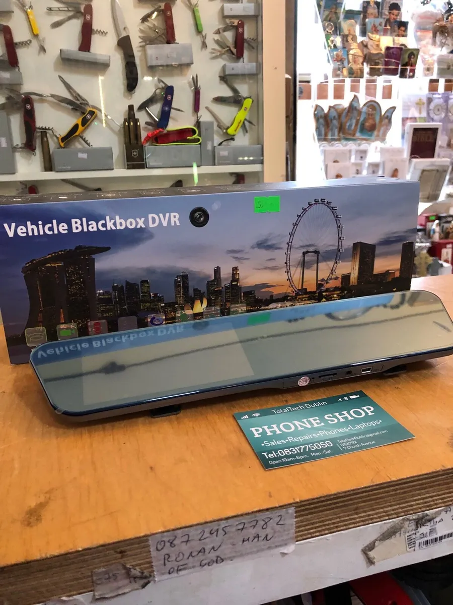 Touch Screen Mirror Dash Cam TRUCK CAR VAN BOAT - Image 2