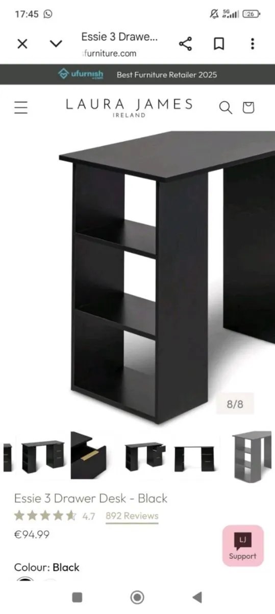 3 drawer desk - Image 2