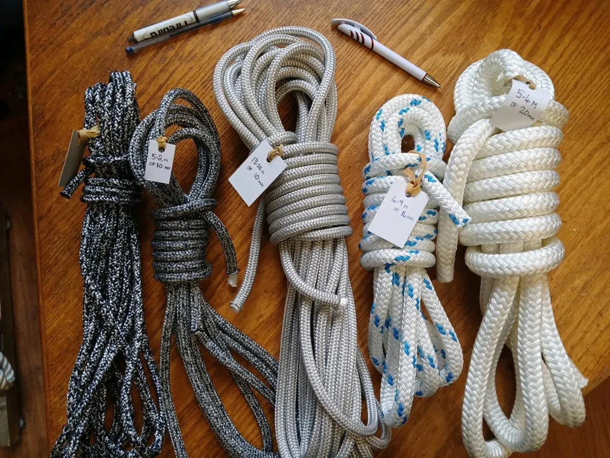 SALE:New Braided Marine Ropes, ends of 100m spools - Image 1