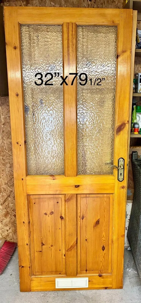 6 panel solid wood doors - Image 1