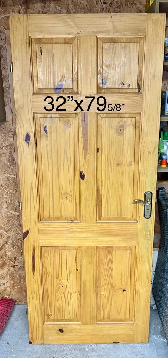 6 panel solid wood doors - Image 2