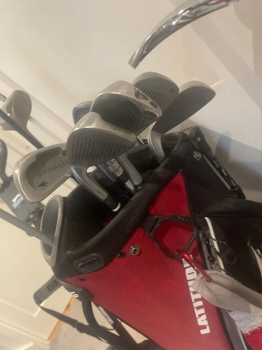 Golf bag + clubs + trolly - Image 3