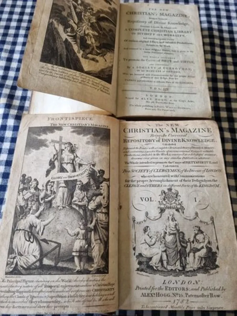 Two old books - Christian's Magazine 1782 - Image 3