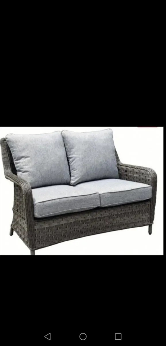 Brand New Pair Dark Grey Rattan Reclining Chairs - Image 3