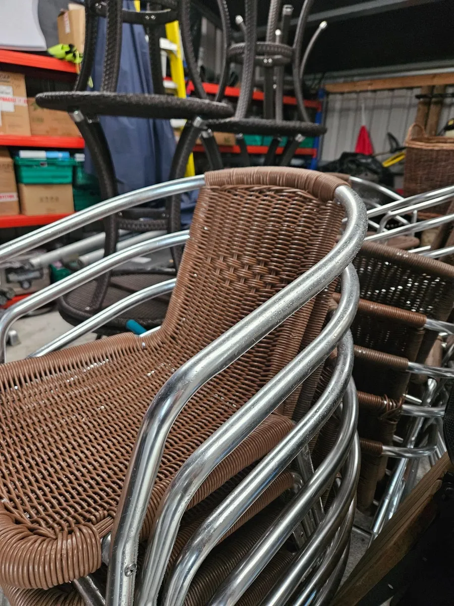 Outdoor cafe restaurant chairs - Image 2