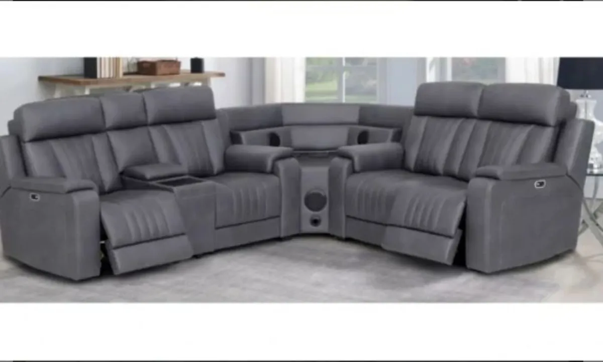 Angelo Sectional Slate / Built in Speakers - Image 1