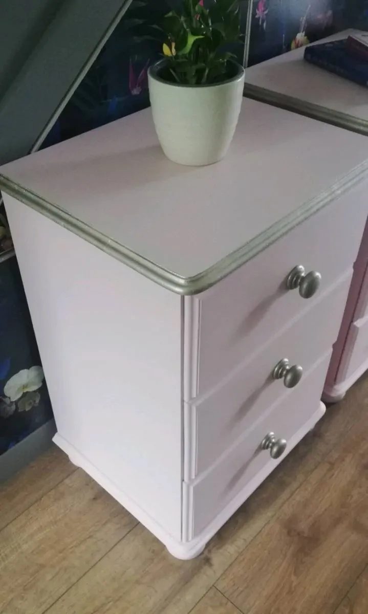 2 matching solid wood Lockers newly restyled - Image 2