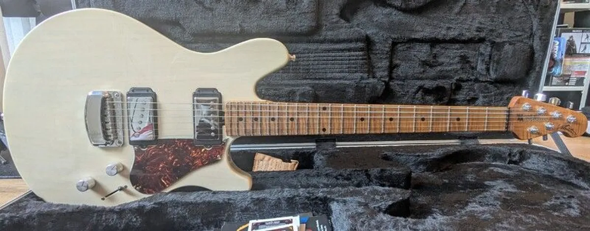 Ernie Ball Music Man James Valentine Signature Electric Guitar Trans Buttermilk - Image 3