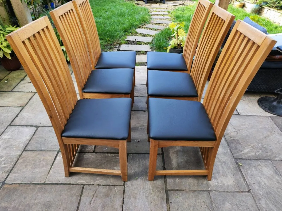 6 kitchen dining chairs - Image 1