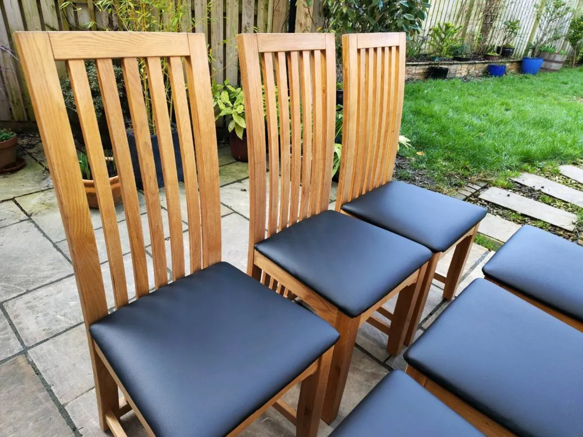 6 kitchen dining chairs - Image 2