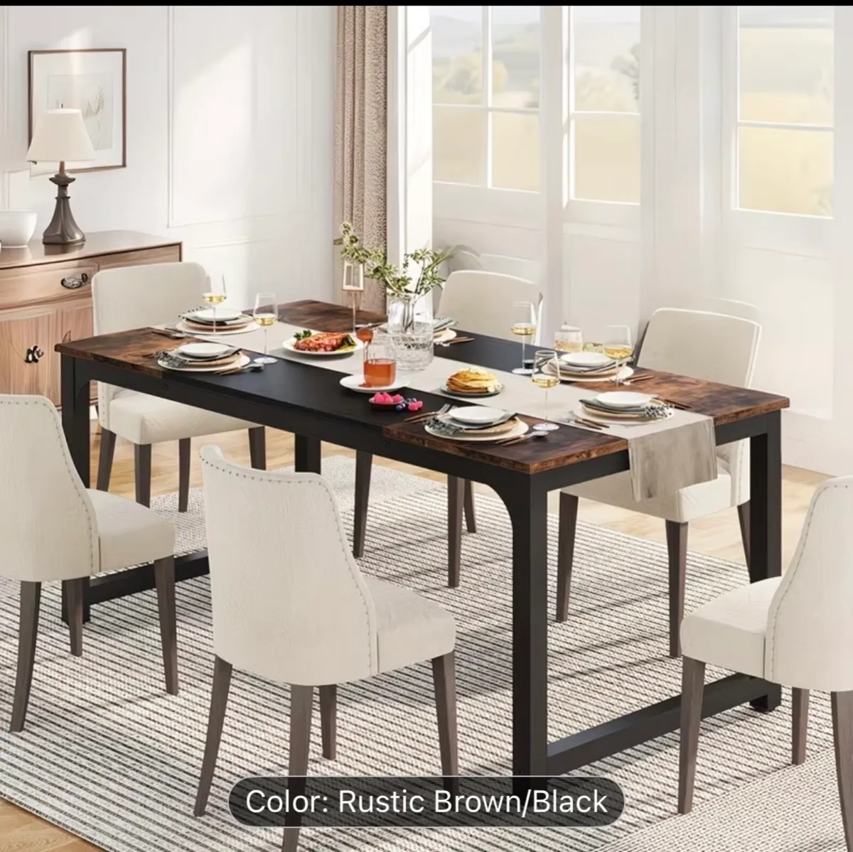 Brand New Rustic Dining Table (Still in Box) - Image 2