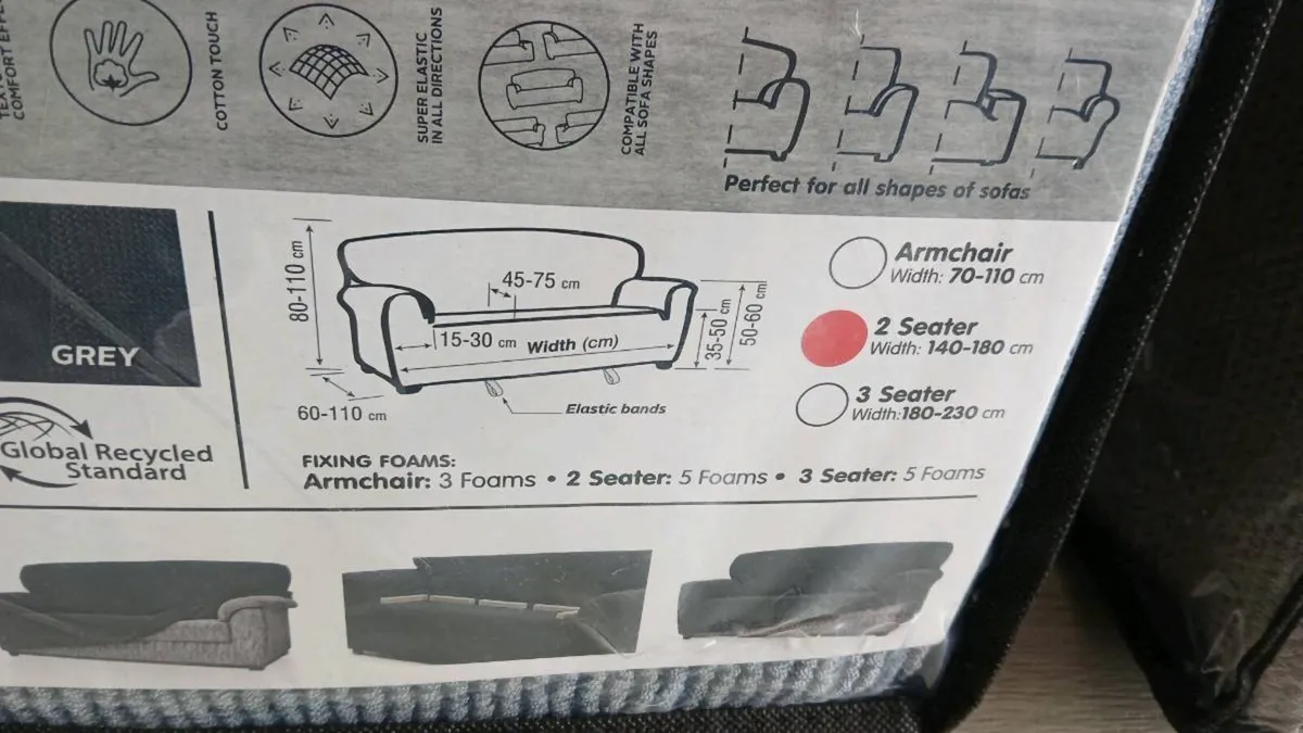 Covers for 2 and 3 seater sofas - Image 2