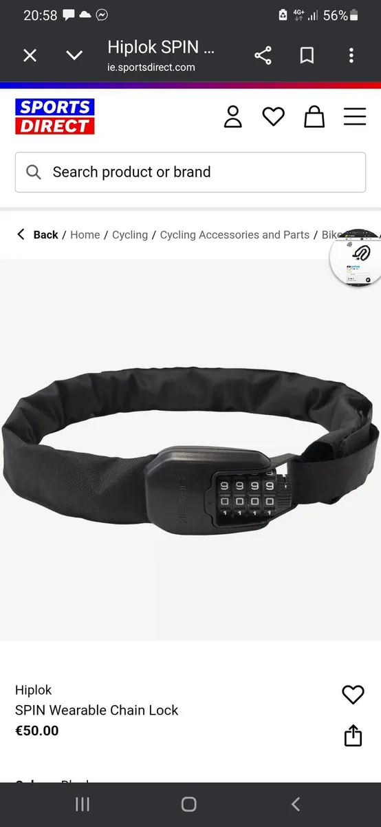 Bike lock hip lock spin new - Image 1