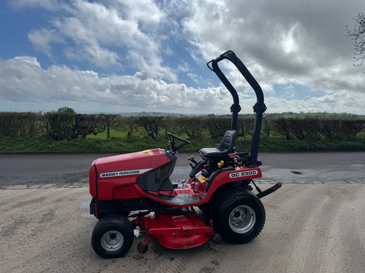 Massey Ferguson Compact Tractor with Lawn Mower - Image 1
