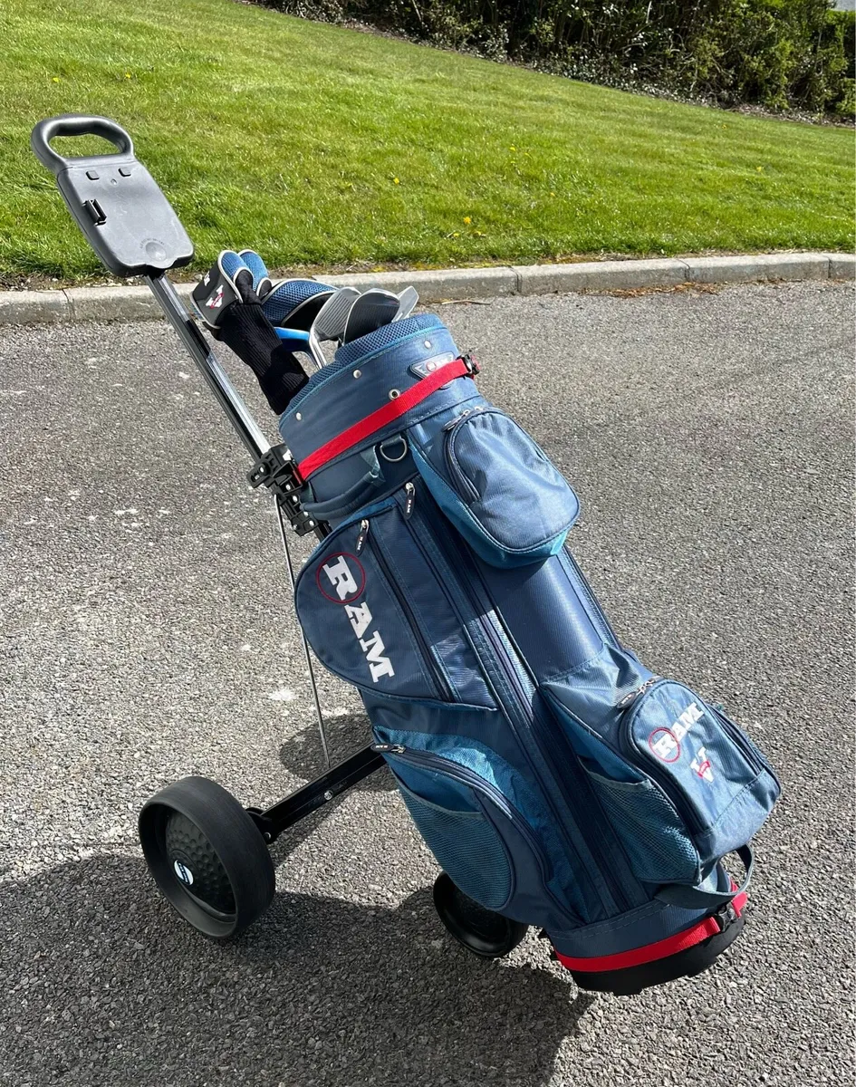 Golf Clubs, Bag and Trolley - Image 1