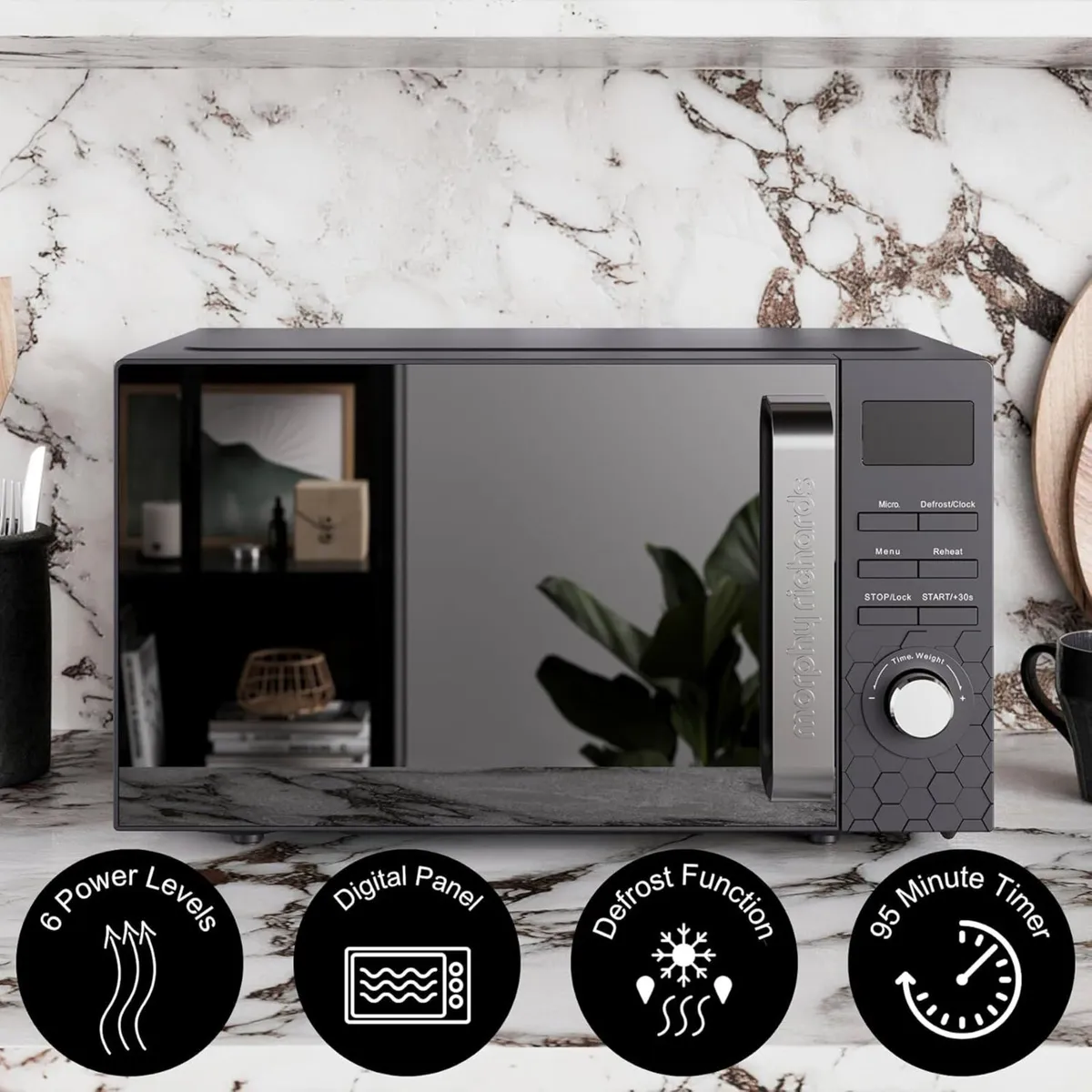 Cassini Digital Glass Microwave 20L Capacity 6 - Image 3