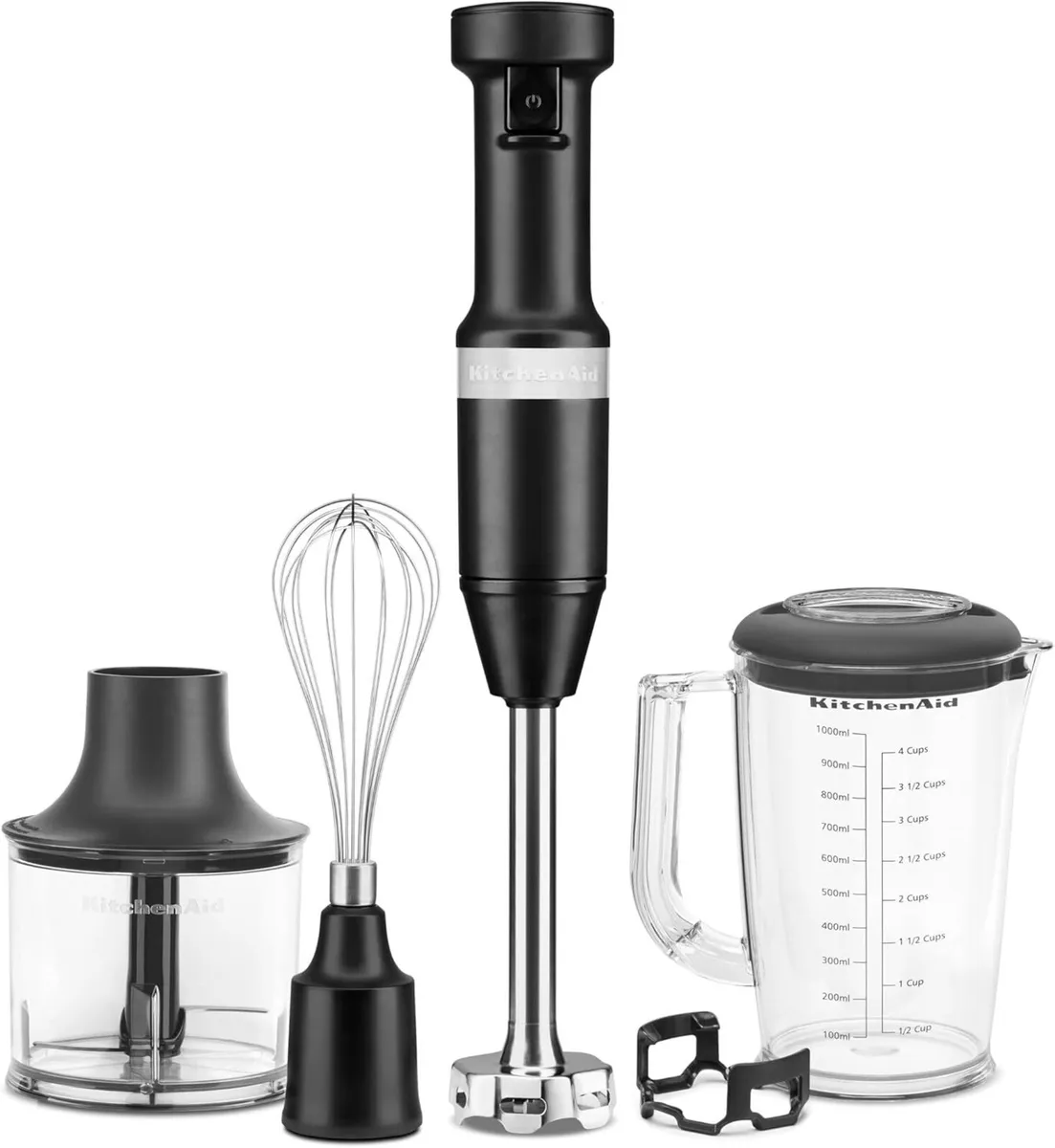 HAND BLENDER WITH ACCESSORIES - Matte black - Image 1