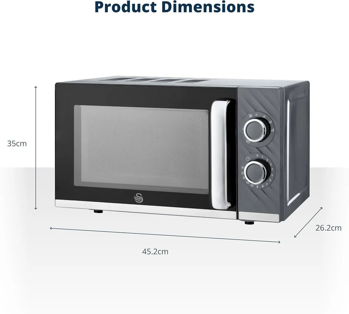 Windsor Manual Microwave 20L 800W 5 Power Levels - Image 2