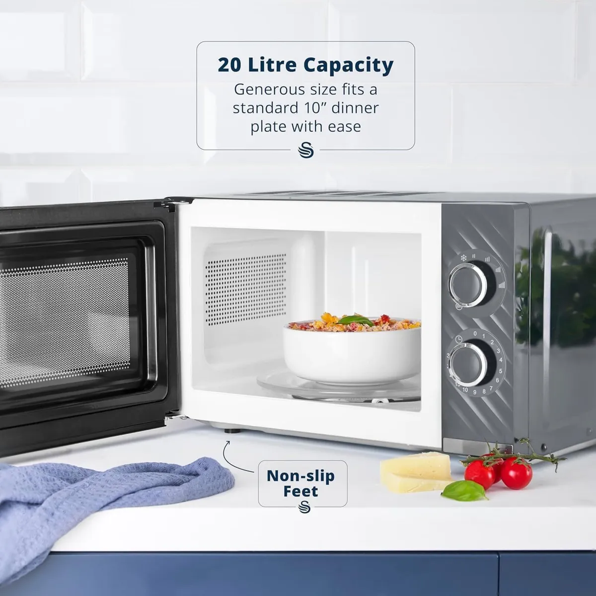 Windsor Manual Microwave 20L 800W 5 Power Levels - Image 4