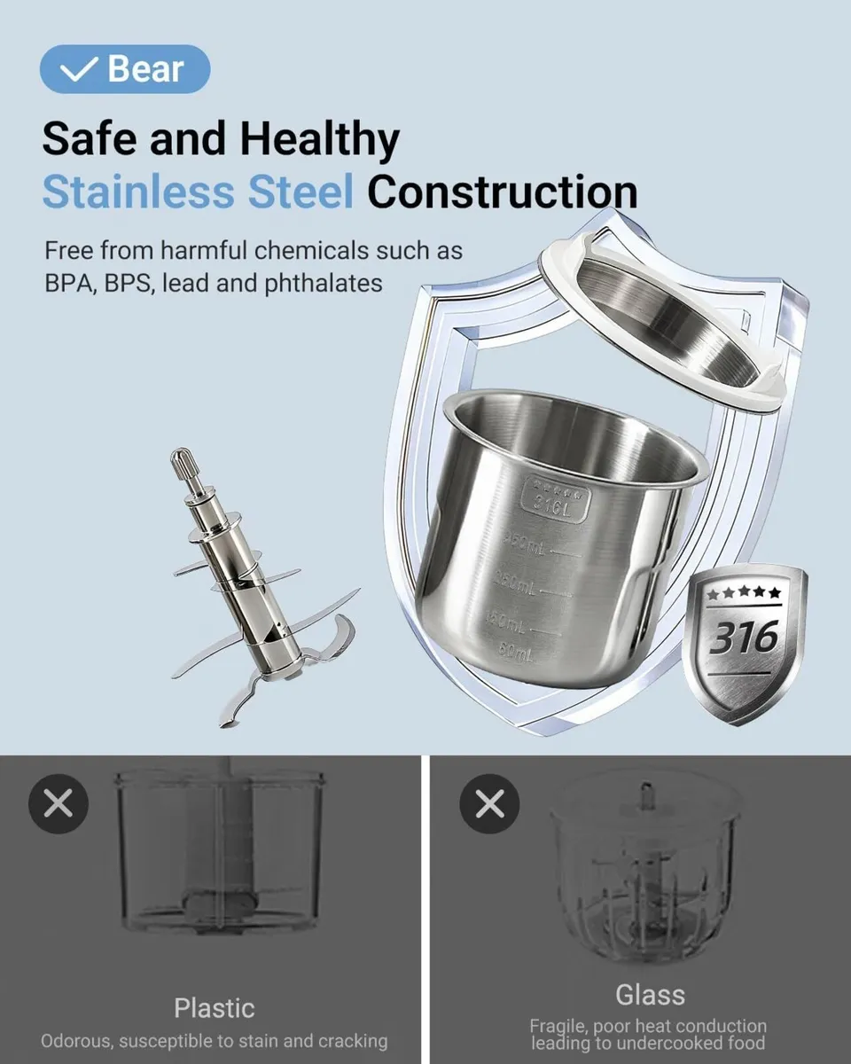 NutriEase AllStage Stainless Steel Baby Food - Image 3