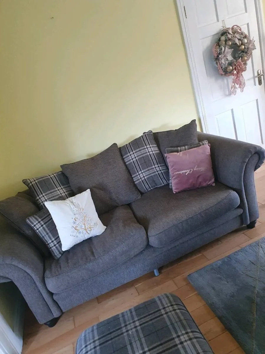 3 seater, 2 seater and ottoman - Image 1